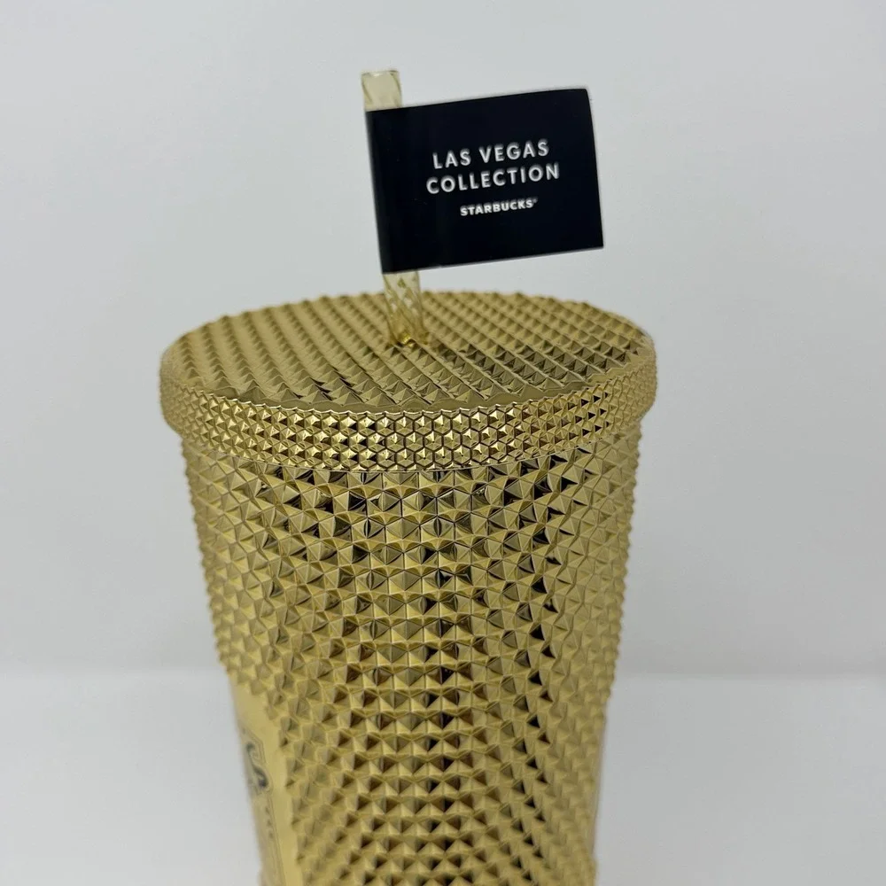 Starbucks Gold Studded Limited Edition Las Vegas Collection Venti 24oz Tumbler
